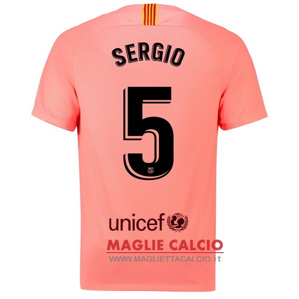 nuova maglietta barcellona 2018-2019 sergio 5 terza