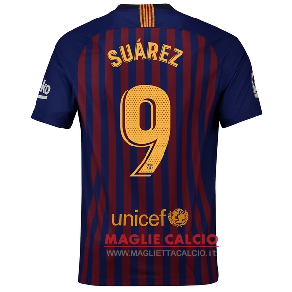 nuova maglietta barcellona 2018-2019 suarez 9 prima