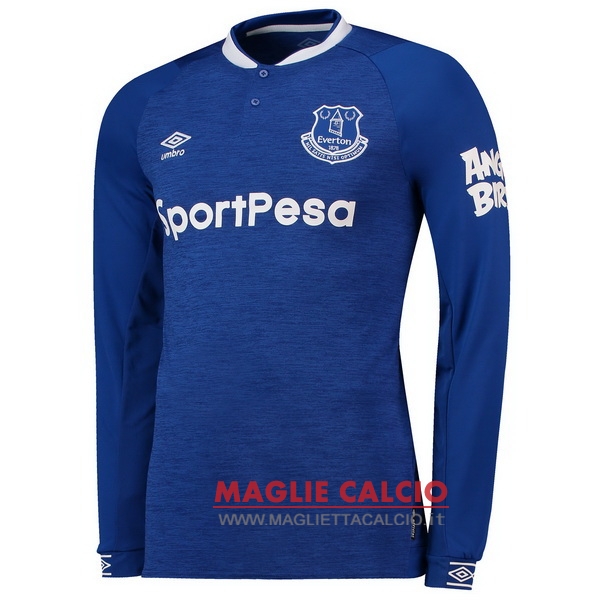 nuova prima manica lunga everton 2018-2019