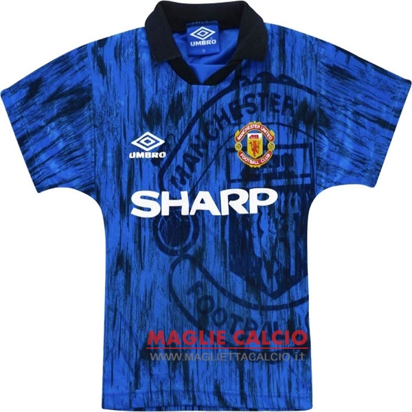 seconda magliette nuova manchester united retro 1992-1993
