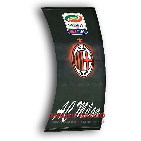 calcio bandiera ac milan nero