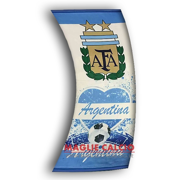 calcio bandiera argentina bianco