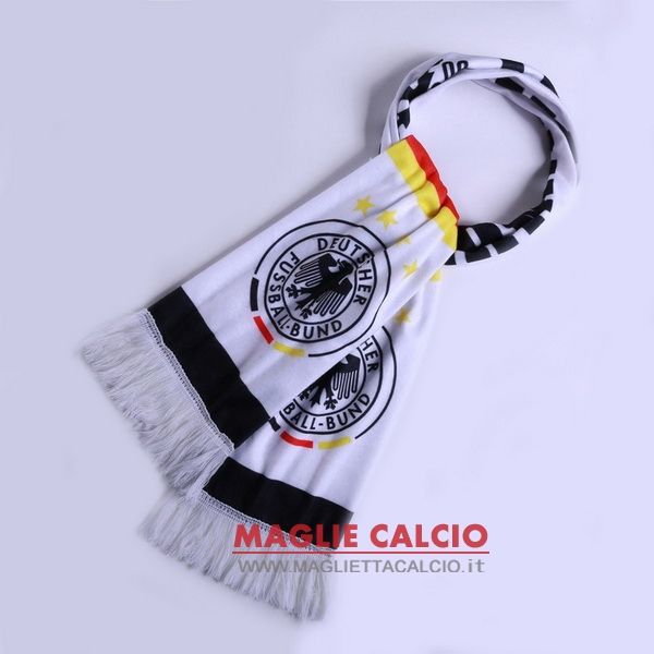 sciarpa calcio germania knit bianco
