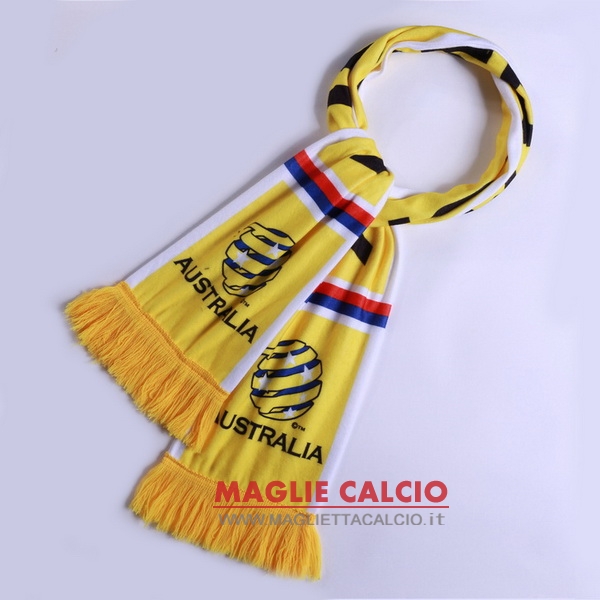sciarpa calcio australia knit giallo