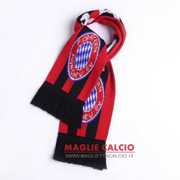 sciarpa calcio bayern munchen knit rosso
