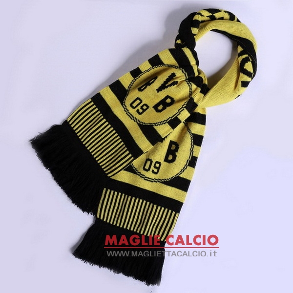 sciarpa calcio borussia dortmund knit nero giallo