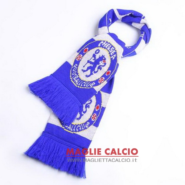sciarpa calcio chelsea knit blu