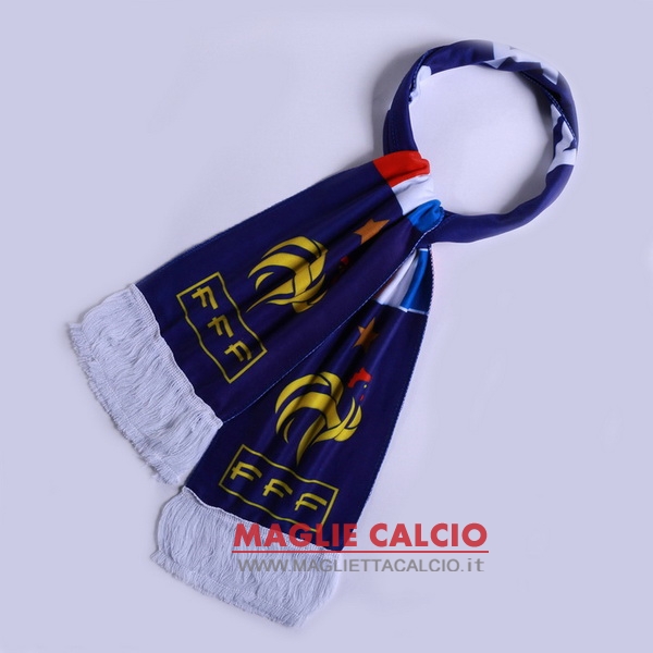 sciarpa calcio francia knit blu navy