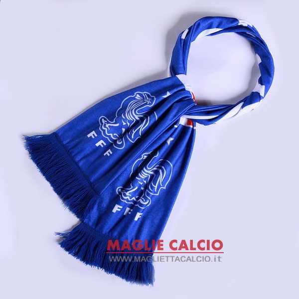 sciarpa calcio francia knit blu