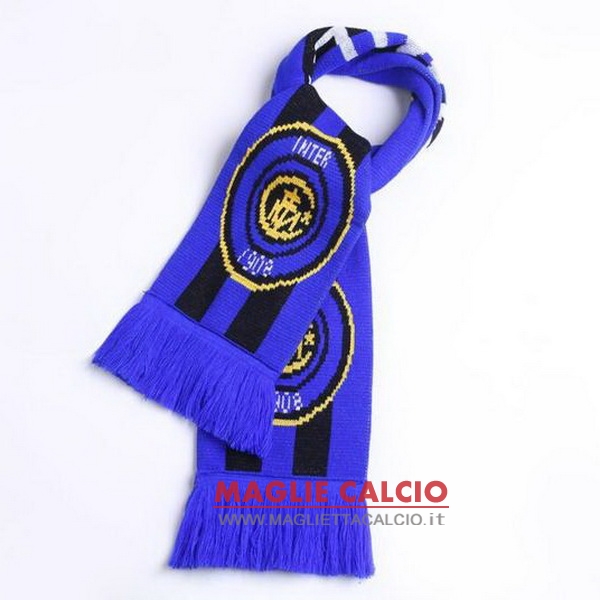 sciarpa calcio inter milan knit blu