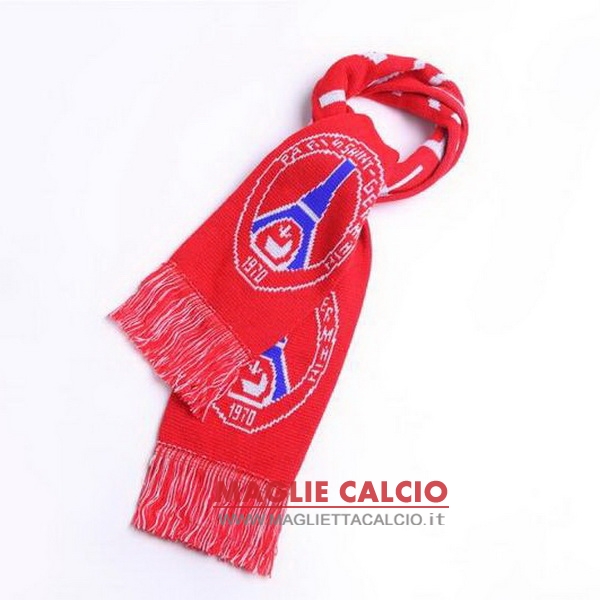 sciarpa calcio paris saint germain knit rosso