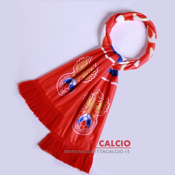 sciarpa calcio russia knit rosso