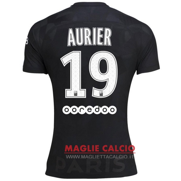 nuova maglietta paris saint germain 2017-2018 aurier 19 terza