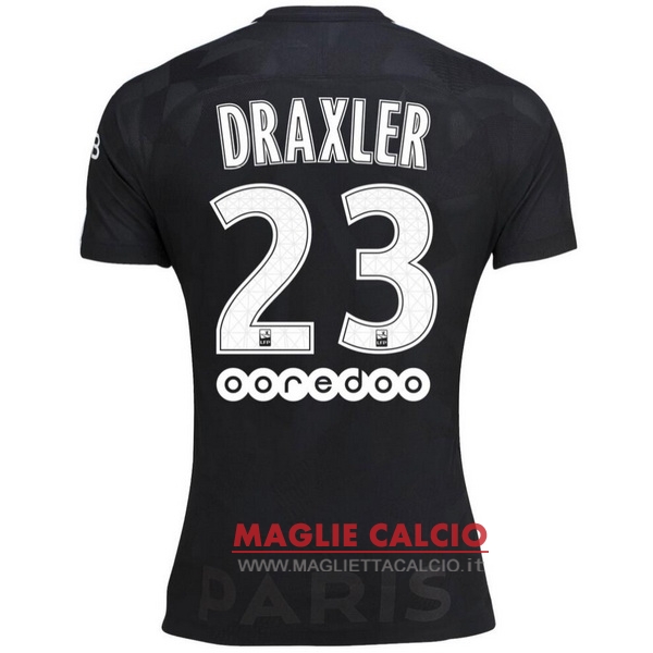 nuova maglietta paris saint germain 2017-2018 draxler 23 terza