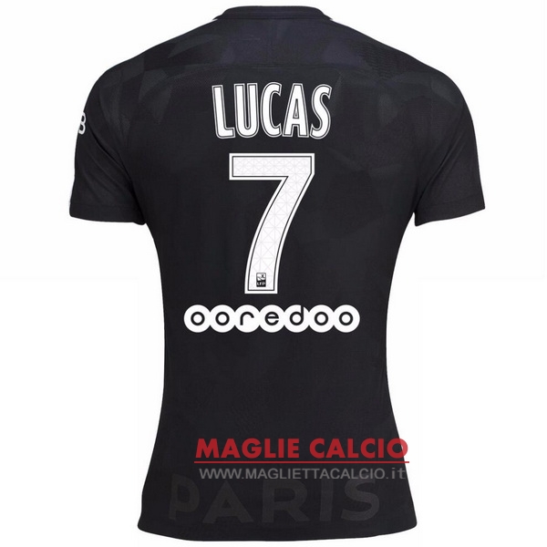 nuova maglietta paris saint germain 2017-2018 lucas 7 terza