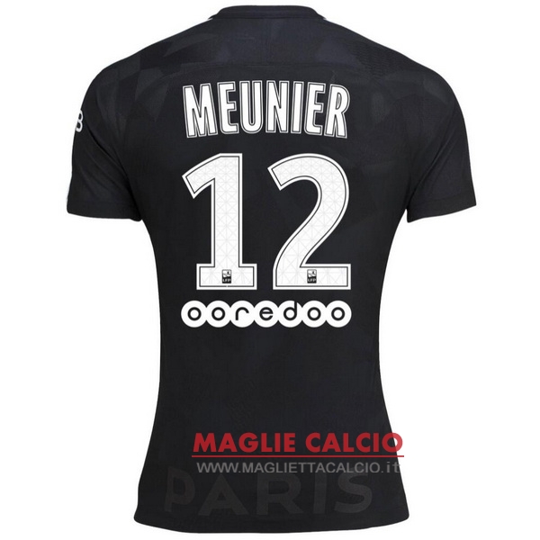 nuova maglietta paris saint germain 2017-2018 meunier 12 terza