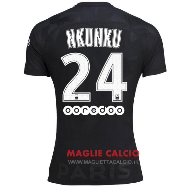 nuova maglietta paris saint germain 2017-2018 nkunku 24 terza