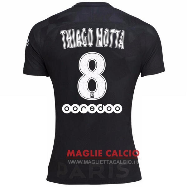 nuova maglietta paris saint germain 2017-2018 thiago motta 8 terza