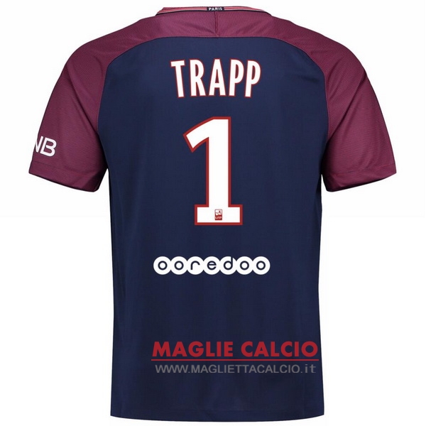 nuova maglietta paris saint germain 2017-2018 trapp 1 prima