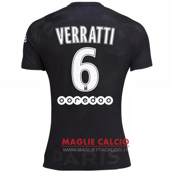 nuova maglietta paris saint germain 2017-2018 verratti 6 terza