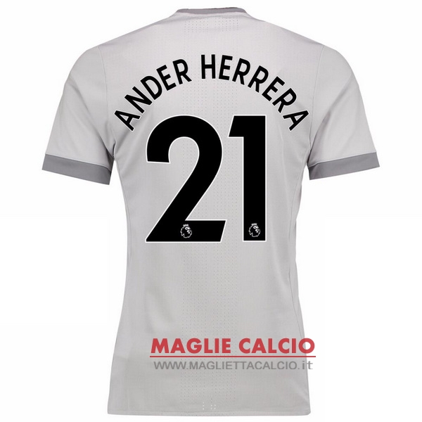 nuova maglietta manchester united 2017-2018 ander herrera 21 terza