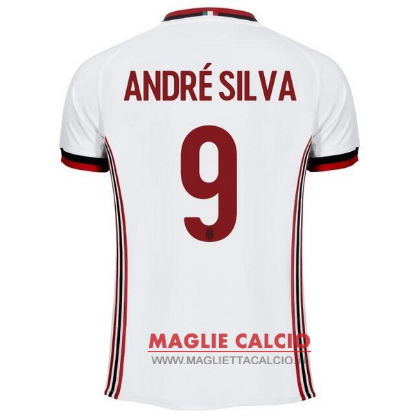 nuova maglietta ac milan 2017-2018 andre silva 9 seconda