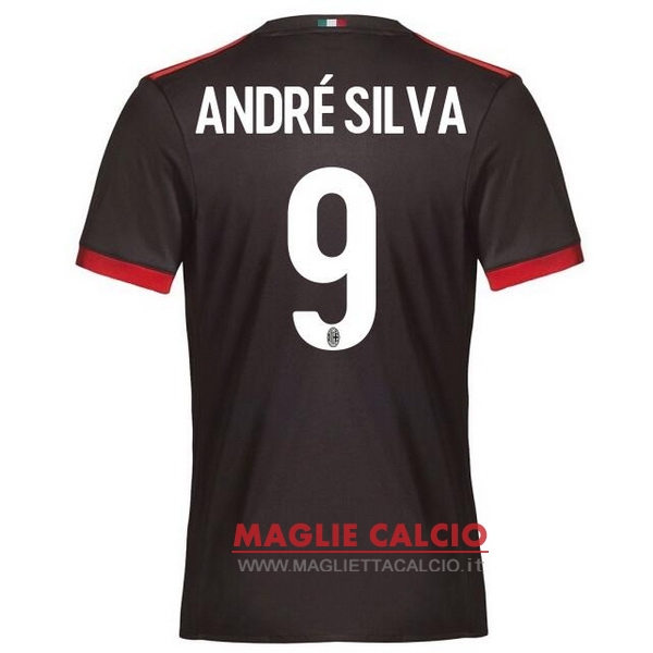 nuova maglietta ac milan 2017-2018 andre silva 9 terza