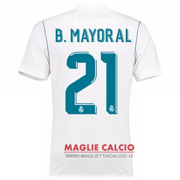 maglietta real madrid 2017-2018 b.mayoral 21 prima