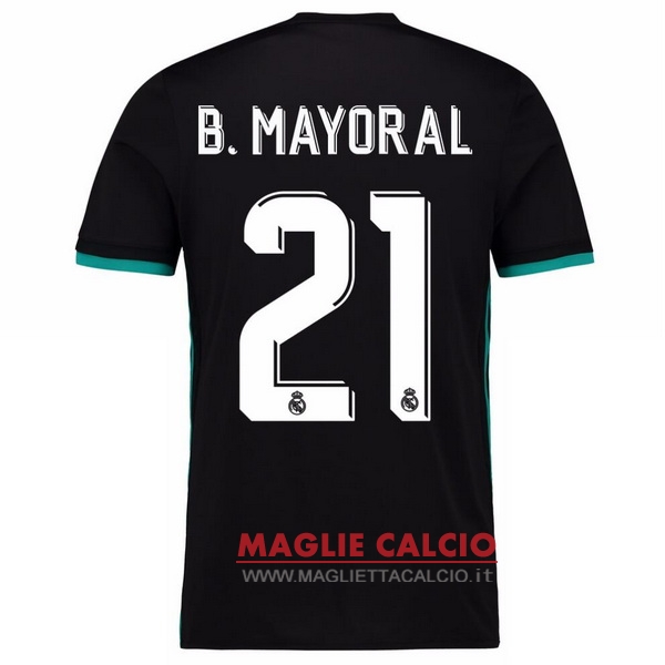 maglietta real madrid 2017-2018 b.mayoral 21 seconda