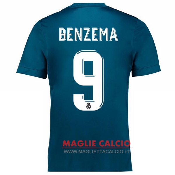 maglietta real madrid 2017-2018 benzema 9 terza