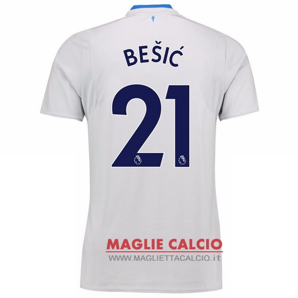 nuova maglietta everton 2017-2018 besic 21 seconda