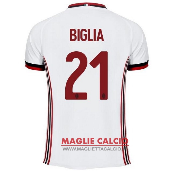 nuova maglietta ac milan 2017-2018 biglia 21 seconda