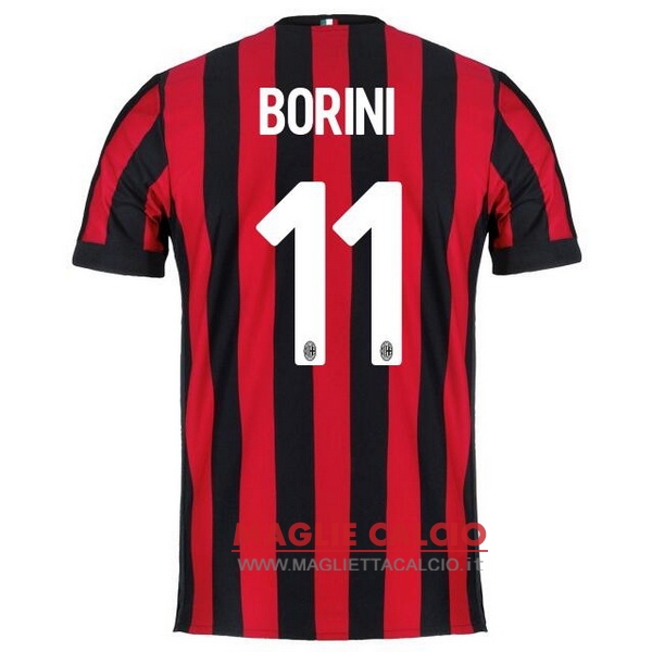 nuova maglietta ac milan 2017-2018 borini 11 prima