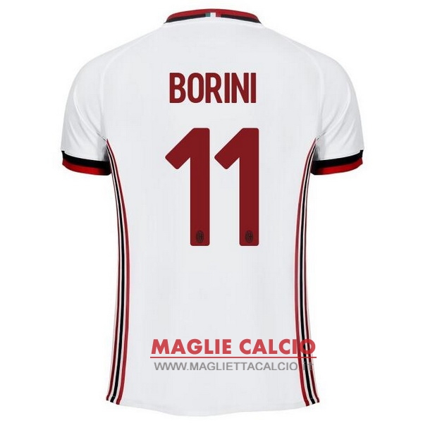 nuova maglietta ac milan 2017-2018 borini 11 seconda