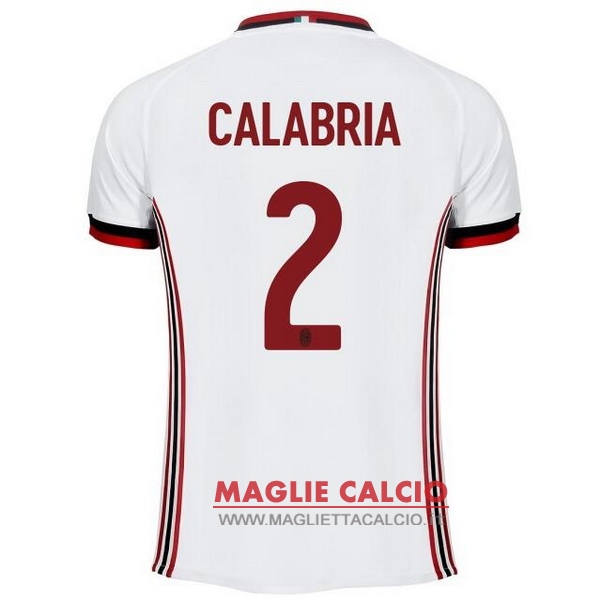 nuova maglietta ac milan 2017-2018 calabria 2 seconda