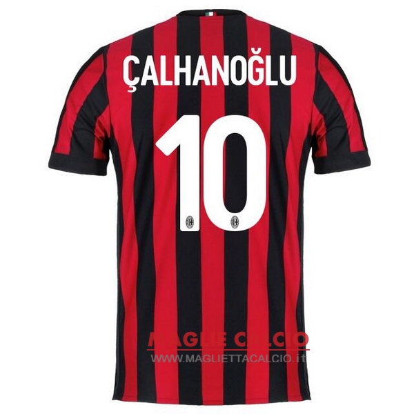 nuova maglietta ac milan 2017-2018 calhanoglu 10 prima