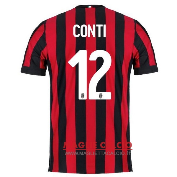 nuova maglietta ac milan 2017-2018 conti 12 prima