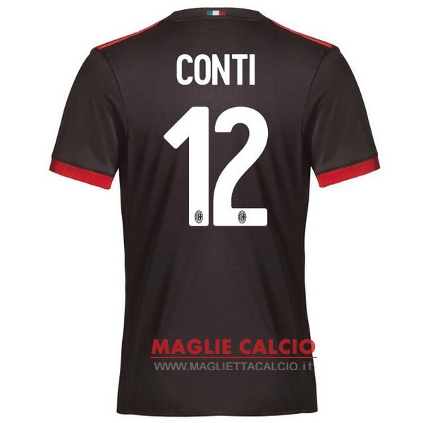 nuova maglietta ac milan 2017-2018 conti 12 terza