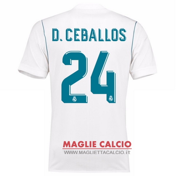 maglietta real madrid 2017-2018 d.ceballos 24 prima