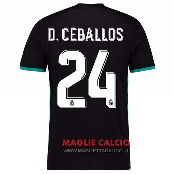 maglietta real madrid 2017-2018 d.ceballos 24 seconda