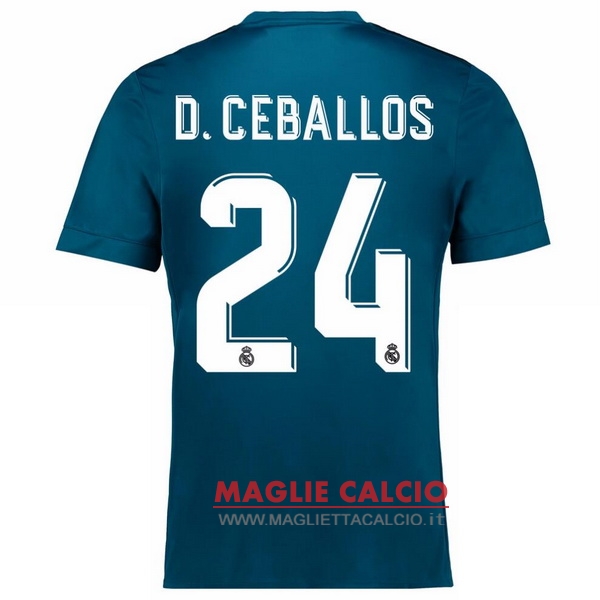 maglietta real madrid 2017-2018 d.ceballos 24 terza