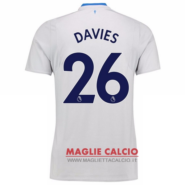 nuova maglietta everton 2017-2018 davies 26 seconda