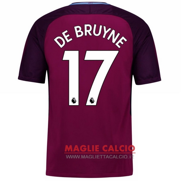 maglietta manchester city 2017-2018 de bruyne 17 seconda