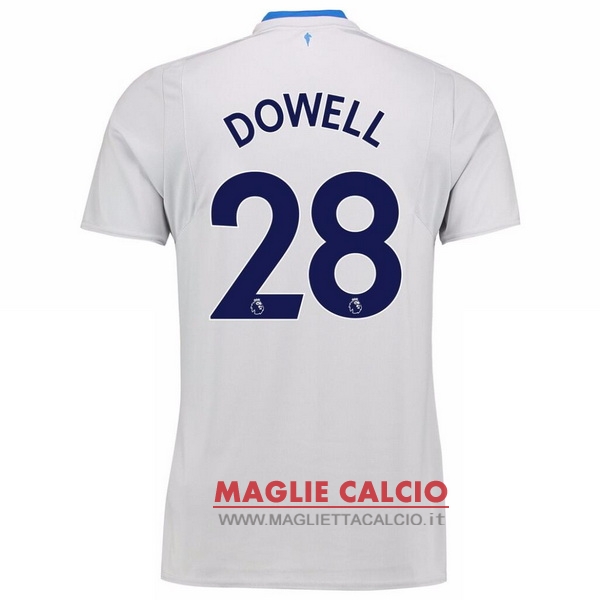 nuova maglietta everton 2017-2018 dowell 28 seconda