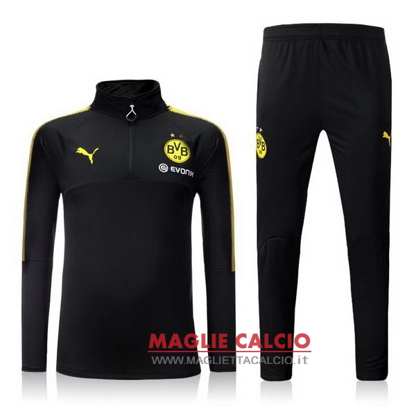 nuova borussia dortmund insieme completo nero navy giallo giacca 2017-2018