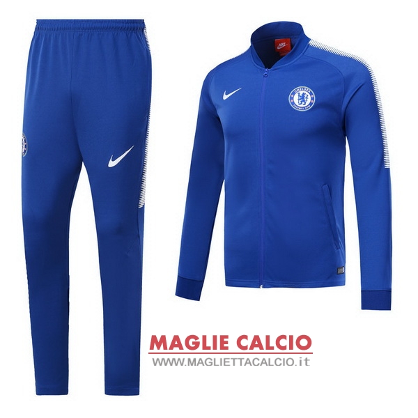 nuova chelsea insieme completo blu navy giacca 2017-2018