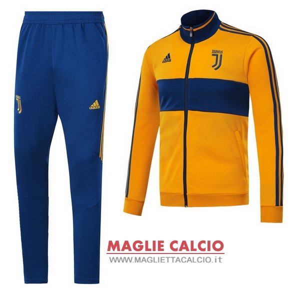 nuova juventus insieme completo giallo blu giacca 2017-2018