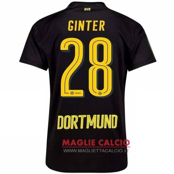 maglietta borussia dortmund 2017-2018 ginter 28 seconda