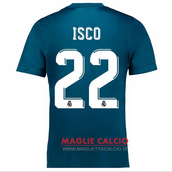 maglietta real madrid 2017-2018 isco 22 terza