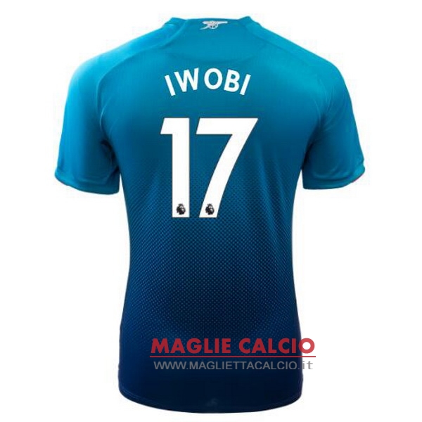 nuova maglietta arsenal 2017-2018 iwobi 17 seconda